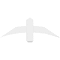 Ekena Millwork Bellingham Architectural Grade PVC Gable Bracket, 36"W x 12"H x 4"D x 4"F, 8/12 Pitch GBP036X12X0404BEL00 - alternate 5